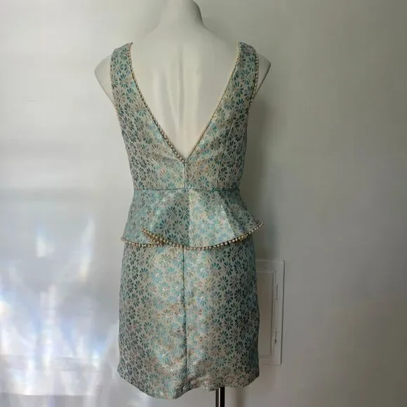 Lulus Afternoon Affair Blue peplum Mini Dress - Picture 8 of 11